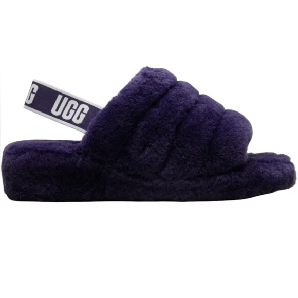 NWOT Ugg Purple Fluff Yeah Slides - Picture 1 of 11